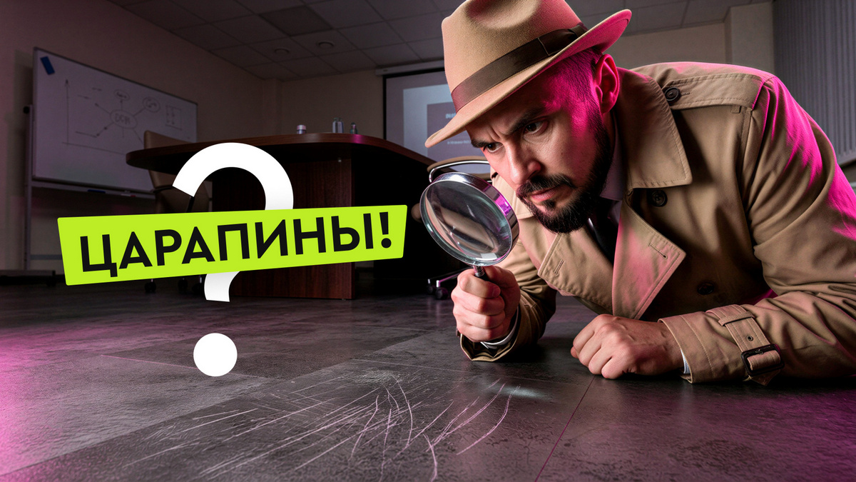 царапины на кварц-виниле царапины на кварц-виниле