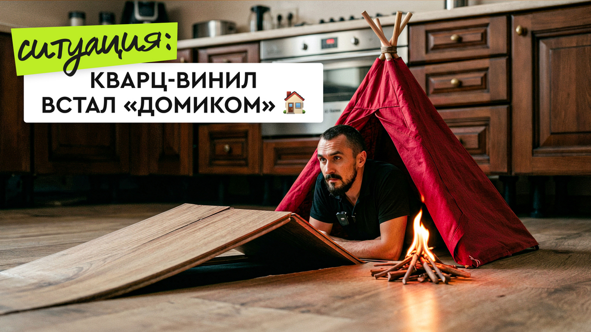 Кварц-винил «встал домиком»