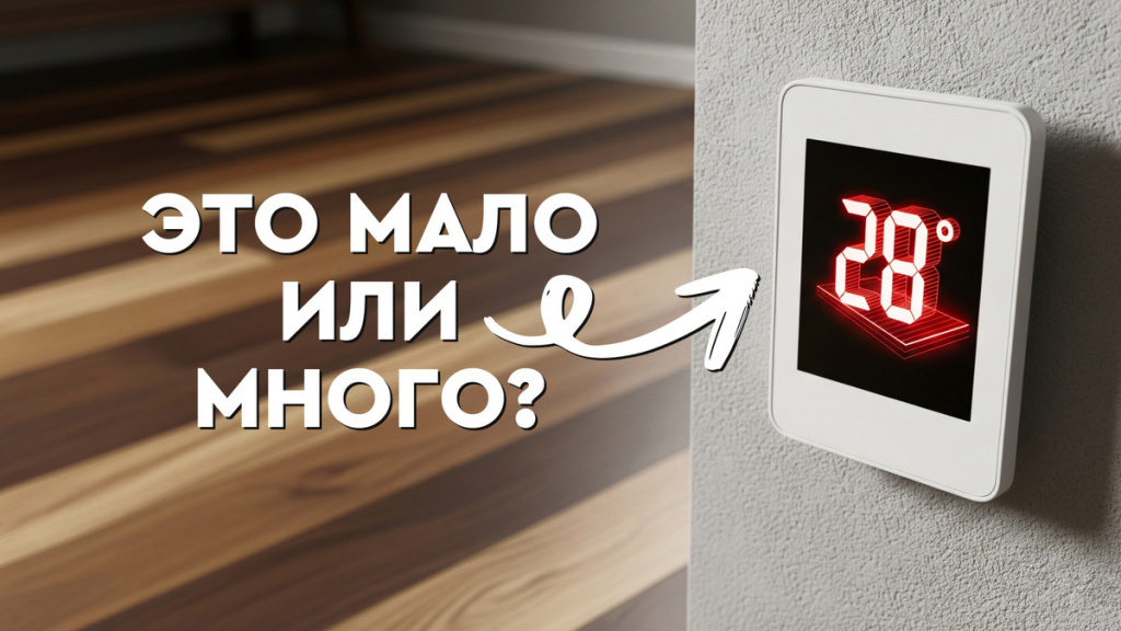 Почему тёплый пол нельзя греть выше 28 градусов — и зачем он тогда нужен?