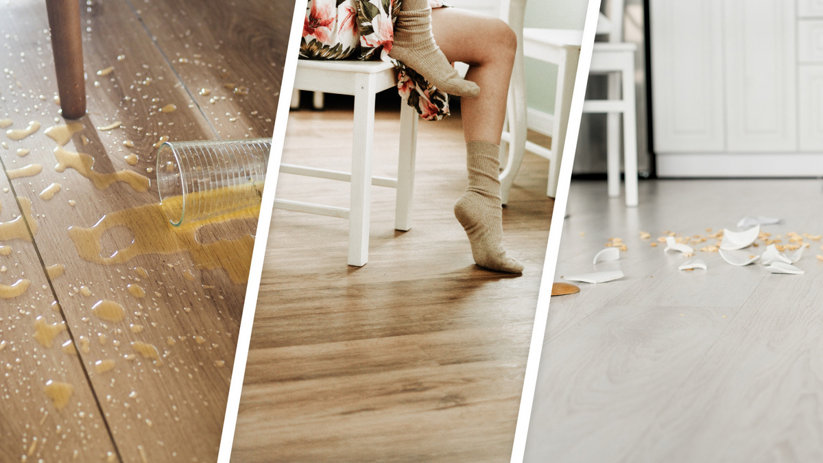 Риск повредить пол на кухне гораздо выше, чем в спальне или гостиной Риск повредить пол на кухне гораздо выше, чем в спальне или гостиной